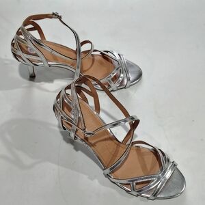 C.P. Company Women's Open Toe Silver Strappy Sandals Size 10M